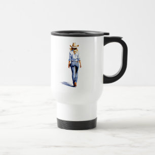 Modern Cowgirl Walk Travel Mug