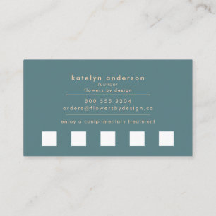 Modern Cracked Gold White Stylist Professional Loyalty Card