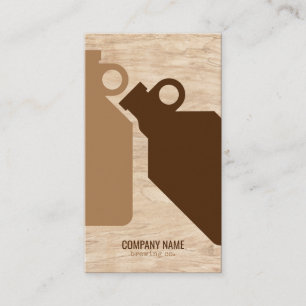 Modern Craft Beer Growler  Business Card
