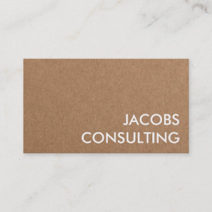 Modern Craft Paper Texture Business Card