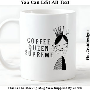 Modern Crafty Crafting Queen 034 Novelty Craft Coffee Mug