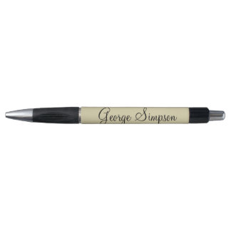 Modern Cream and Black Custom Name Template