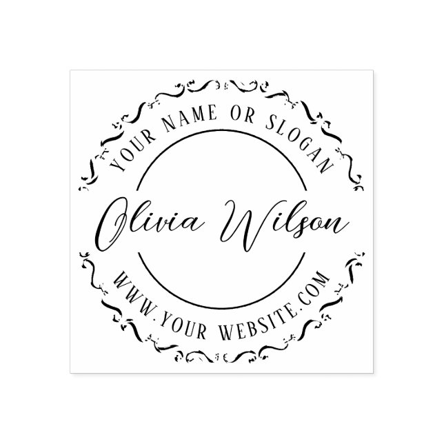 Modern | Create Your Own business Rubber Stamp (Imprint)