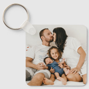 Modern Create Your Own Custom Family Photo Key Ring