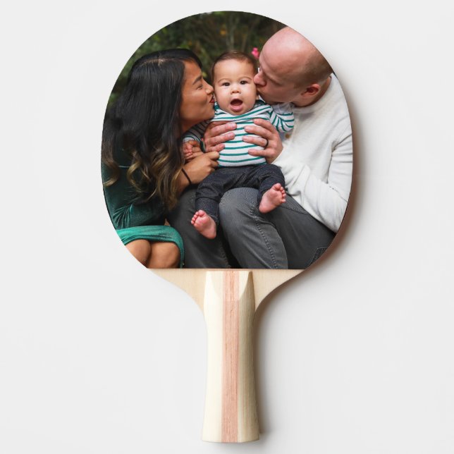 Modern Create Your Own Family Photo  Ping Pong Paddle (Front)