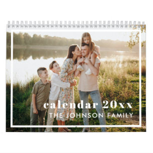 Modern Create Your Own Personalised 2025 Photo  Calendar