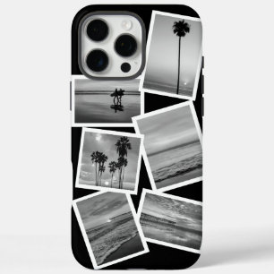 Modern Creative Black & White Custom Photo Collage iPhone 16 Pro Max Case