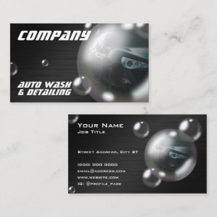 Modern creative bubble car business card