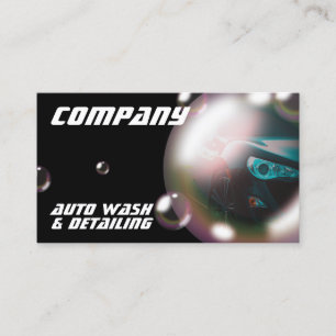 Modern creative bubble car business card