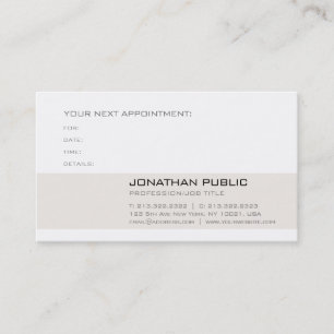 Modern Creative Design Appointment Reminder