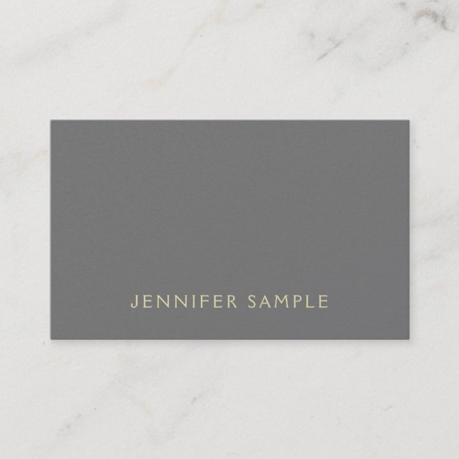 Modern Creative Elegant Pearl Finish Luxury Business Card (Front)