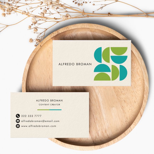 Modern Creative Geometric Shape Unique Business Card (Creator Uploaded)