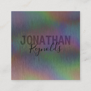 Modern Creative Holographic Metal - Business Card