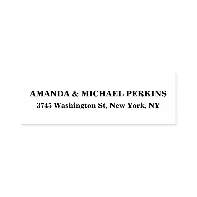 Modern Creative Minimalist Plain Self-inking Stamp (Design)