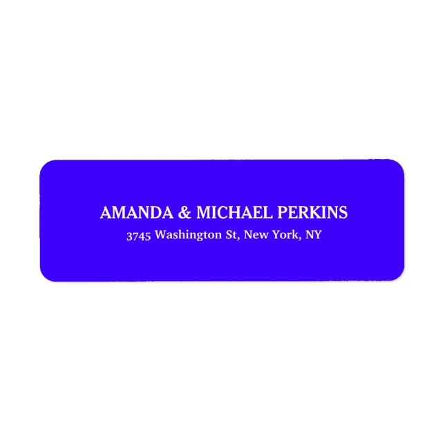 Modern Creative Minimalist Plain Ultramarine Blue (Front)