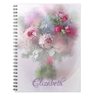 Modern Creative Oil Painting Flowers Elegant Notebook