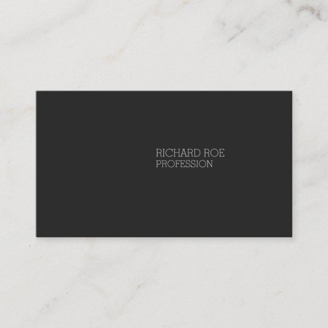 Modern Creative Professional Black Business Cards (Front)