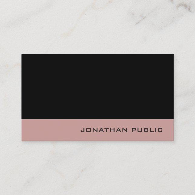 Modern Creative Professional Elegant Colours Business Card (Front)