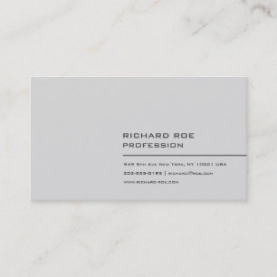 Modern Creative Professional Grey Business Cards