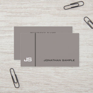 Modern Creative Simple Design Trendy Brown Business Card