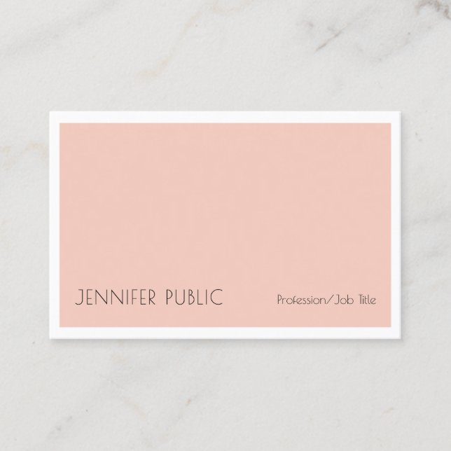 Modern Creative Simple Design Trendy Template Business Card (Front)