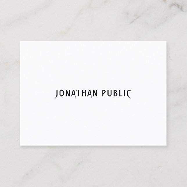Modern Creative Simple Template Professional Luxe Business Card (Front)