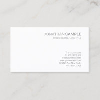 Modern Creative Sleek Design Plain White Graphic