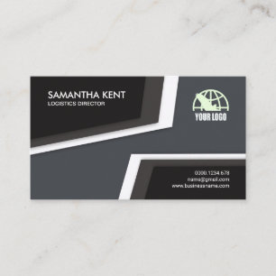 Modern Creative Topographic Logistic Contours Business Card