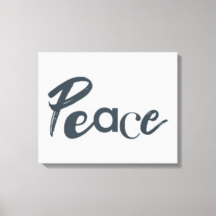 Modern, creative, urban, simple design of Peace Canvas Print