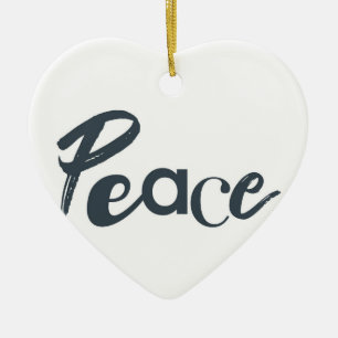 Modern, creative, urban, simple design of Peace Ceramic Tree Decoration