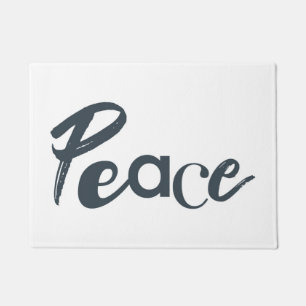 Modern, creative, urban, simple design of Peace Doormat