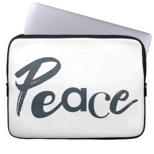 Modern, creative, urban, simple design of Peace Laptop Sleeve