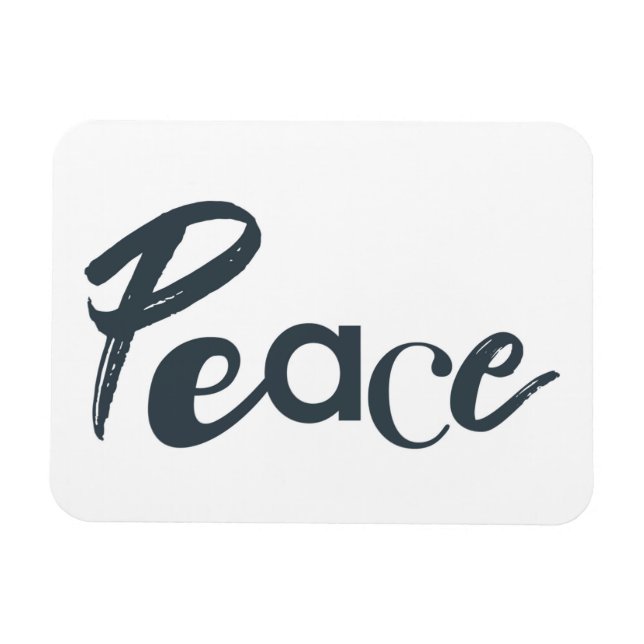 Modern, creative, urban, simple design of Peace Magnet (Horizontal)
