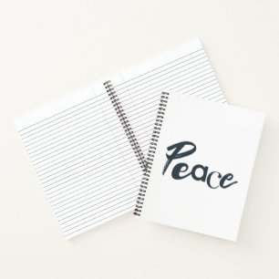 Modern, creative, urban, simple design of Peace Notebook