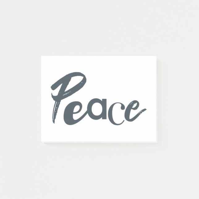 Modern, creative, urban, simple design of Peace Post-it Notes (Front)