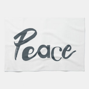 Modern, creative, urban, simple design of Peace Tea Towel