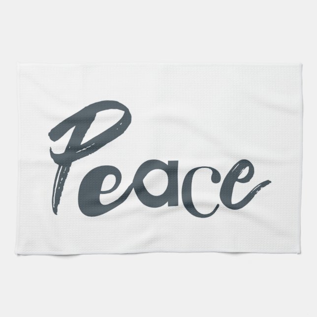 Modern, creative, urban, simple design of Peace Tea Towel (Horizontal)