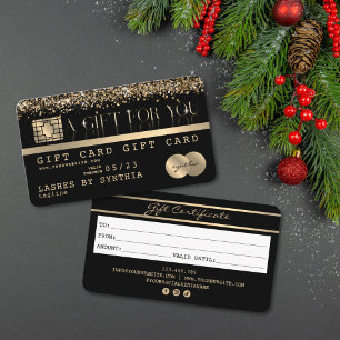Modern Credit Card Gift Card Certificate 