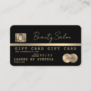 Modern Credit Card Gift Card Certificate 