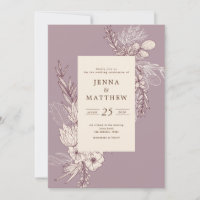 modern creme floral wedding