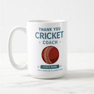 Modern Cricket Team Player Coach Coffee Mug