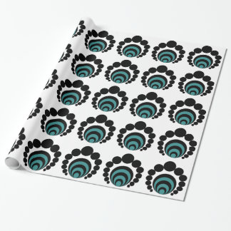Modern Crop Circles Wrapping Paper