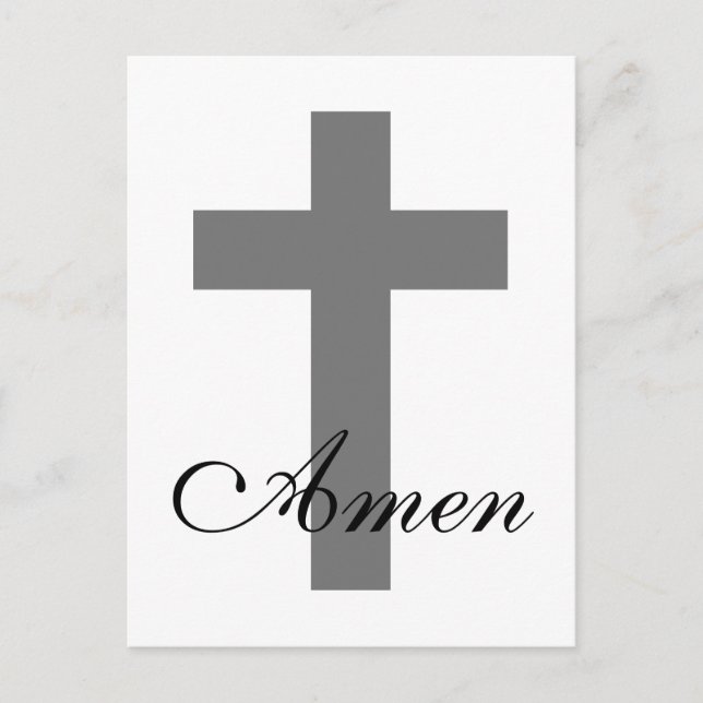 modern CROSS + AMEN | Postcard (Front)