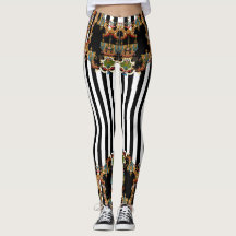 Modern cross stitch and black and white stripes