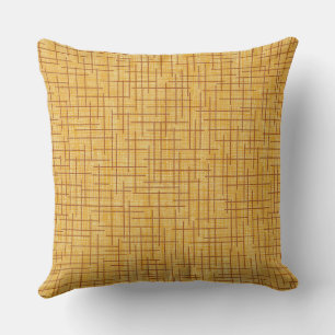 Modern Crosshatch burlap texture pattern Cushion
