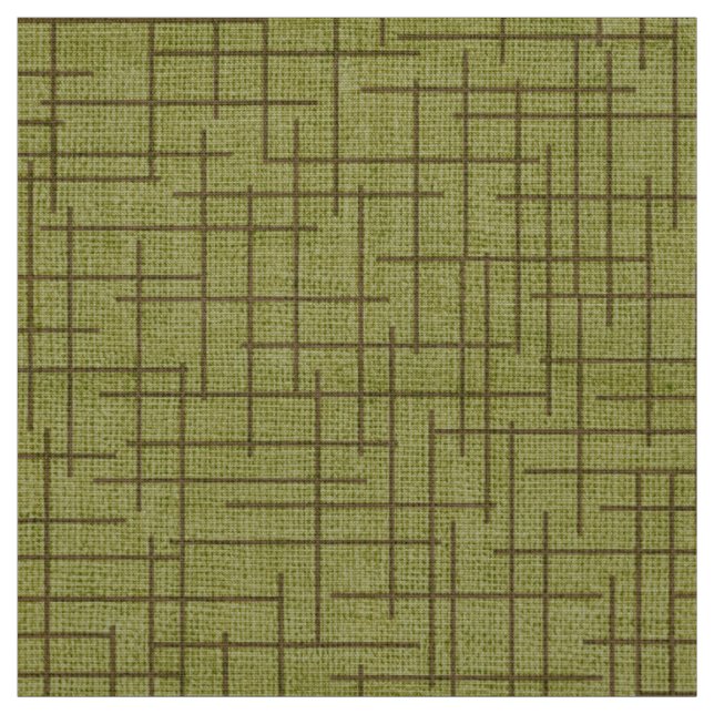 Modern Crosshatch burlap texture pattern Fabric (Swatch)