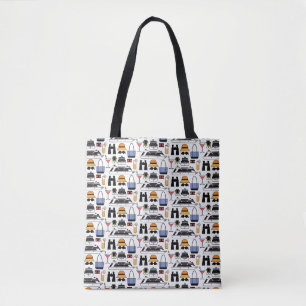 Modern Cruise Ship Travel Pattern Tote Bag