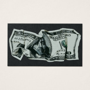 Modern Crumpled $100 Bill Design