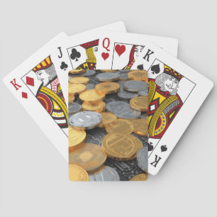 Modern Crypto Coin Playing Cards