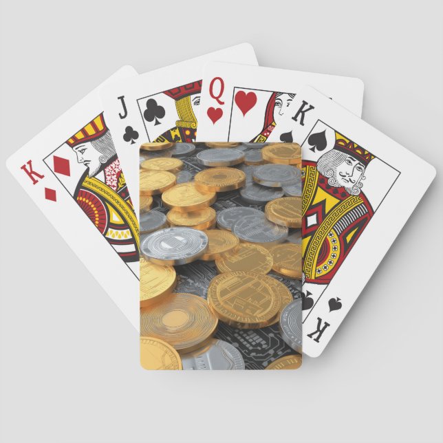 Modern Crypto Coin Playing Cards (Back)